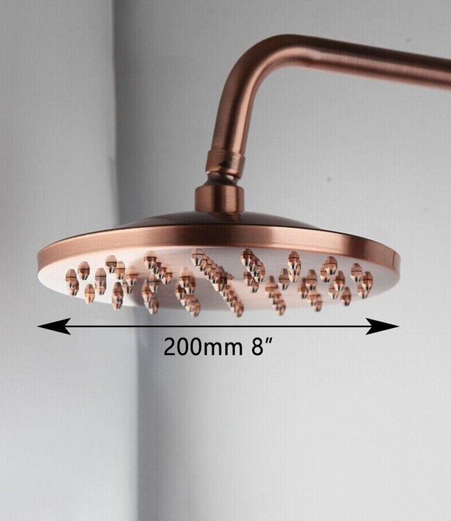 Rene Houtman Douchekop - 20 cm - Koper kleur - Stortdouche