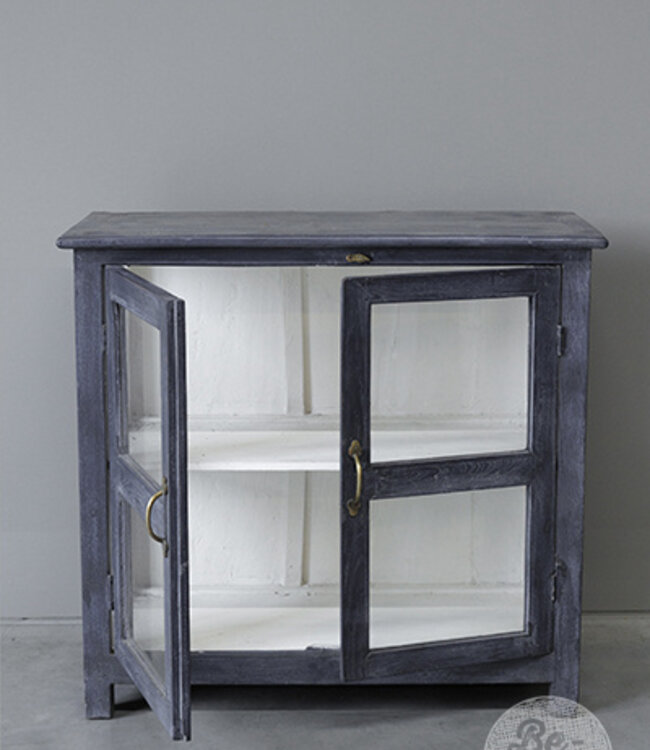 Be-Uniq Origineel Oud Vitrinekastje | India | H71 x B76 x D34 cm