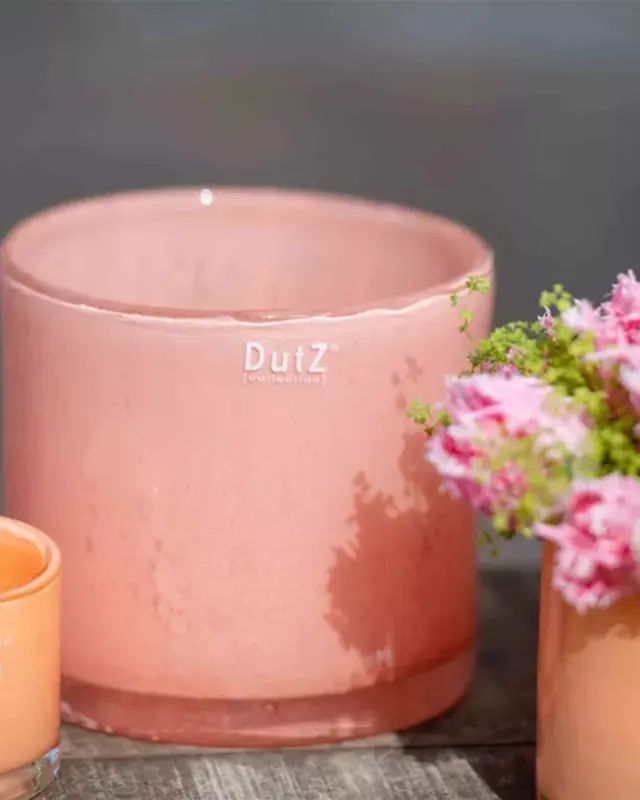 DutZ Cilinder | Perzik | H14 x D14 cm