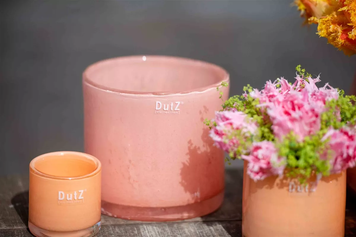 DutZ Cilinder | Perzik | H14 x D14 cm