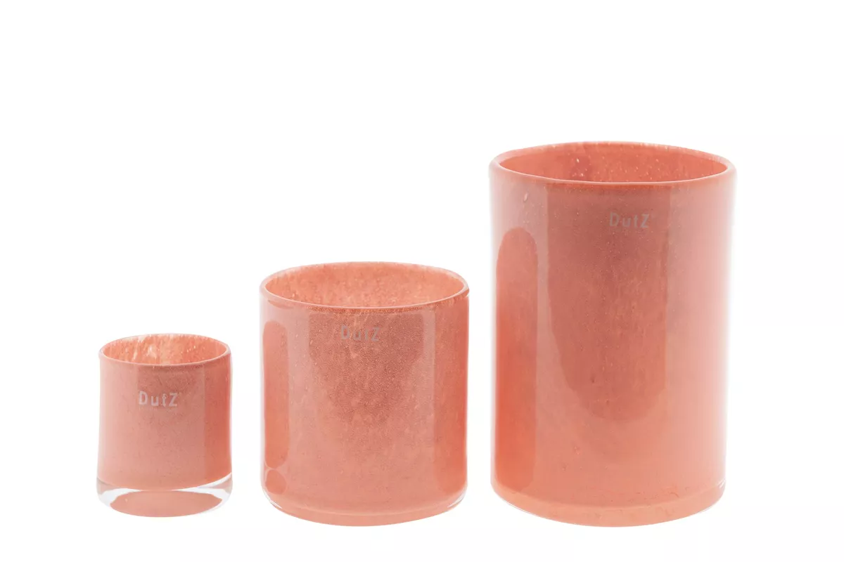 DutZ Cilinder | Perzik | H14 x D14 cm