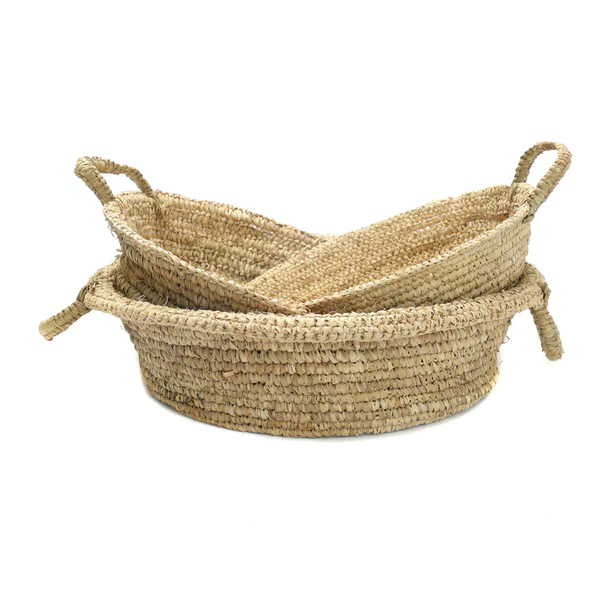 Bazar Bizar Mand Raffia | Naturel | 2 Maten