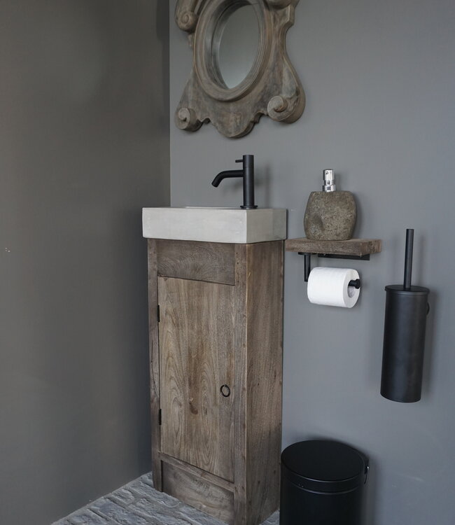 Rene Houtman Gerjan Toiletmeubel Vergrijsd 1-Deur Links