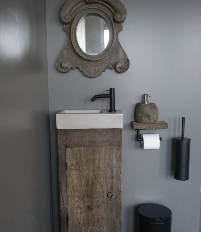 Rene Houtman Gerjan Toiletmeubel Vergrijsd 1-Deur Links