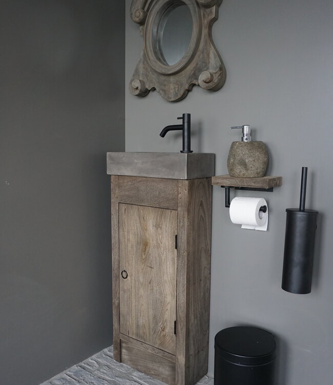 Rene Houtman Gerjan Toiletmeubel Vergrijsd 1-Deur Rechts