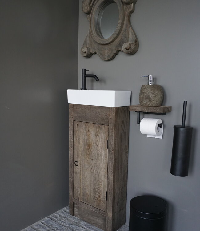 Rene Houtman Gerjan Toiletmeubel Vergrijsd 1-Deur Rechts