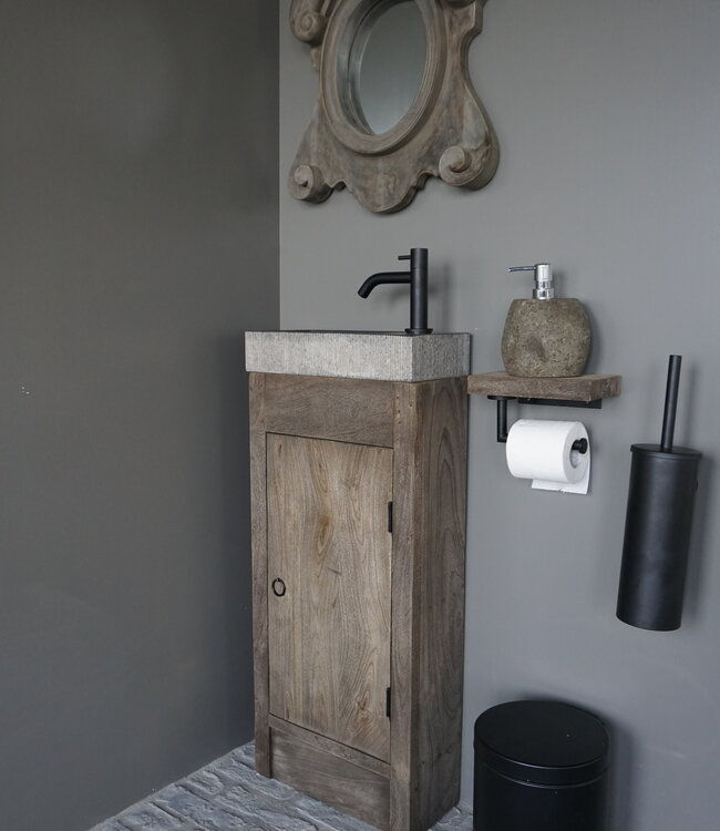 Rene Houtman Gerjan Toiletmeubel Vergrijsd 1-Deur Rechts