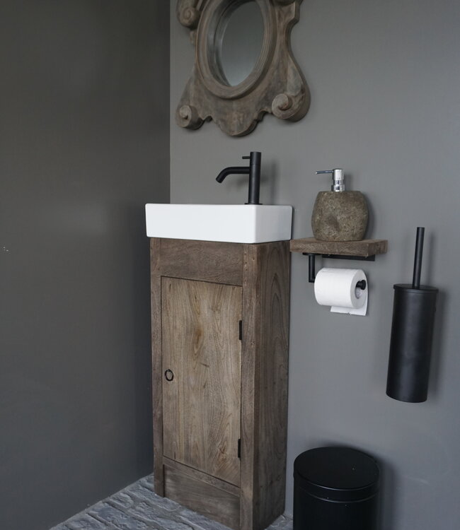 Rene Houtman Gerjan Toiletmeubel Vergrijsd 1-Deur Rechts