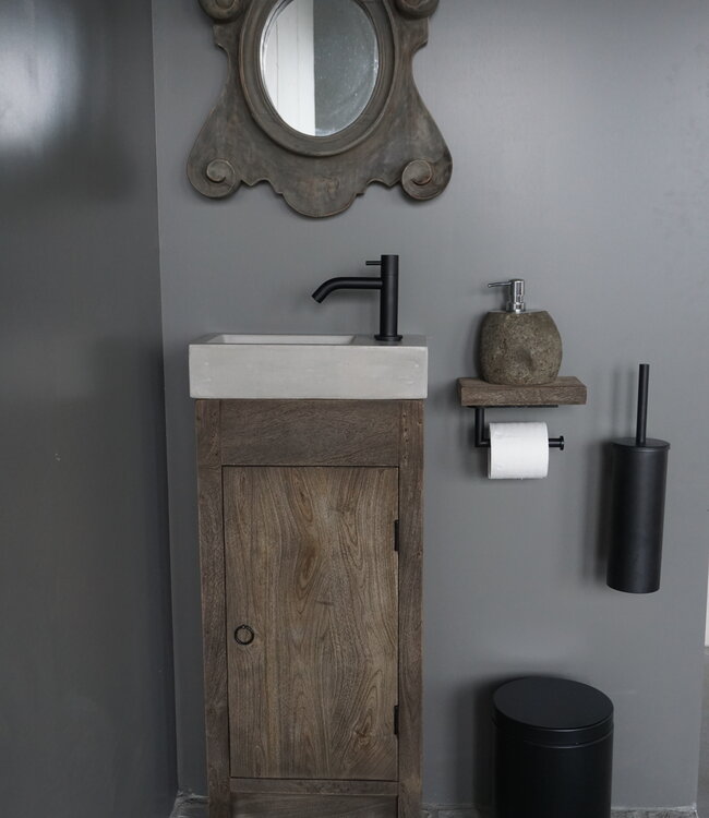 Rene Houtman Gerjan Toiletmeubel Vergrijsd 1-Deur Rechts