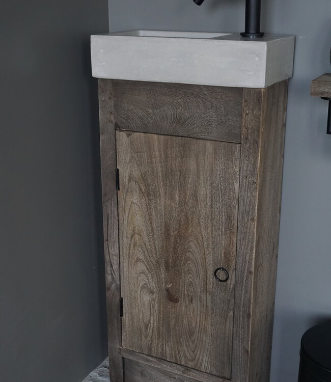 Rene Houtman Gerjan Toiletmeubel Vergrijsd 1-Deur Rechts