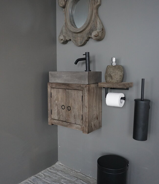 Rene Houtman Gerda Zwevend Houten Toiletmeubel - Kies Fontein