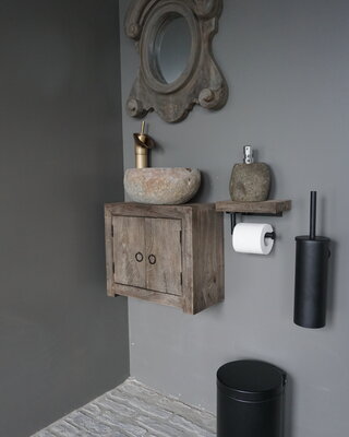 Rene Houtman Gerda Zwevend Houten Toiletmeubel - Kies Fontein