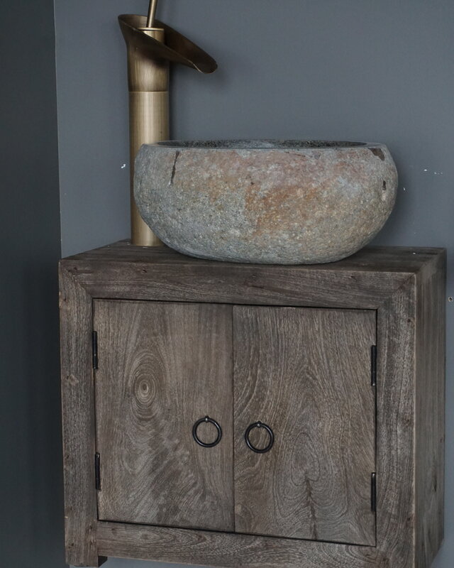 Rene Houtman Gerda Zwevend Houten Toiletmeubel - Kies Fontein