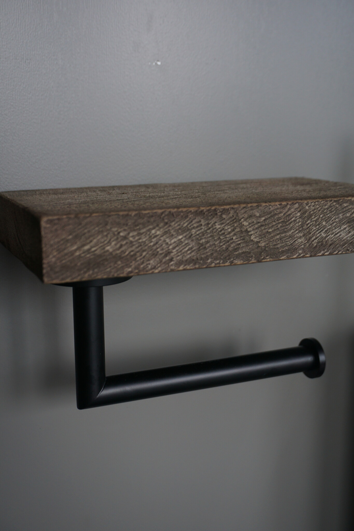 Rene Houtman Toiletrolhouder Hout Giel Grey 20x13 cm