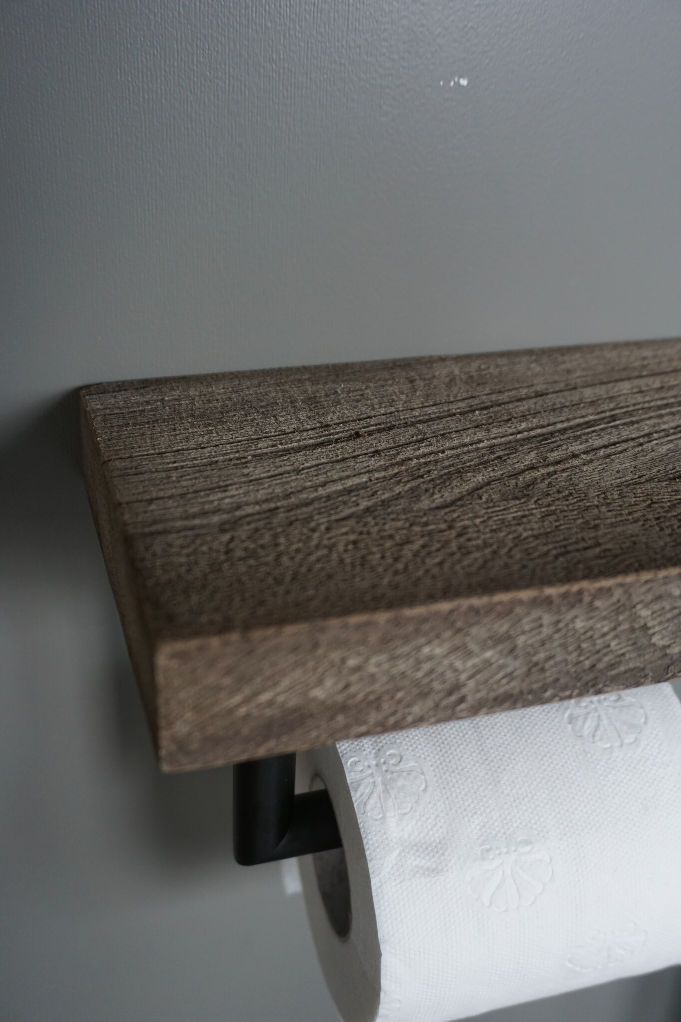 Rene Houtman Toiletrolhouder Hout Giel Grey 20x13 cm