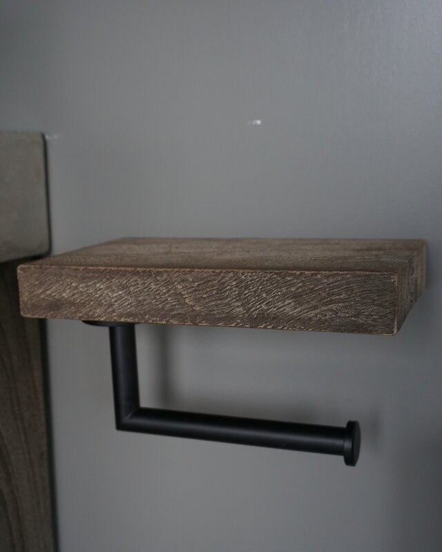 Rene Houtman Toiletrolhouder Hout Giel Grey 20x13 cm