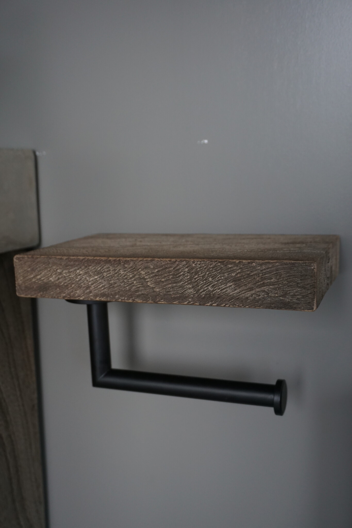 Rene Houtman Toiletrolhouder Hout Giel Grey 20x13 cm
