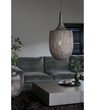 Light&Living Oosterse Hanglamp Tanya Bruin/Goud 74x41 Cm
