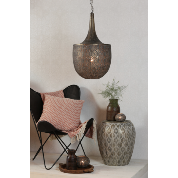 Light&Living Oosterse Hanglamp Tanya Bruin/Goud 74x41 Cm