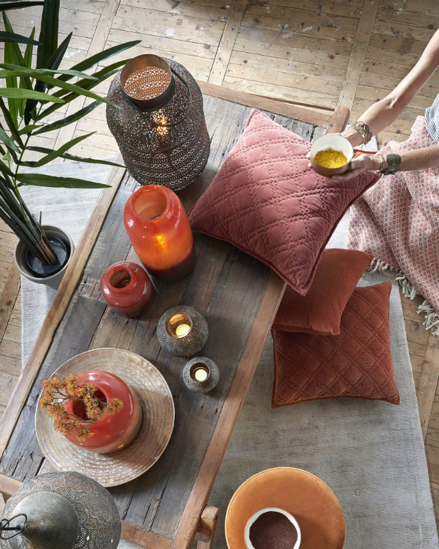 Light&Living Oosterse Hanglamp Emine Bruin/Goud