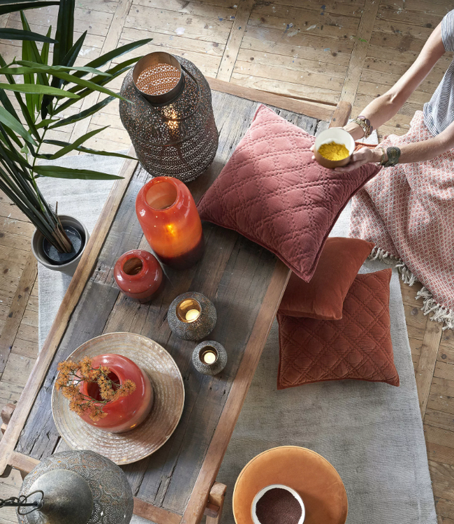 Light&Living Oosterse Hanglamp Emine  Bruin/Goud