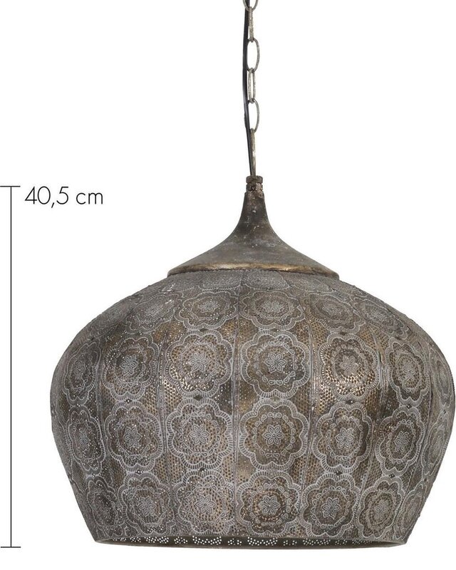 Light&Living Oosterse Hanglamp Emine Bruin/Goud