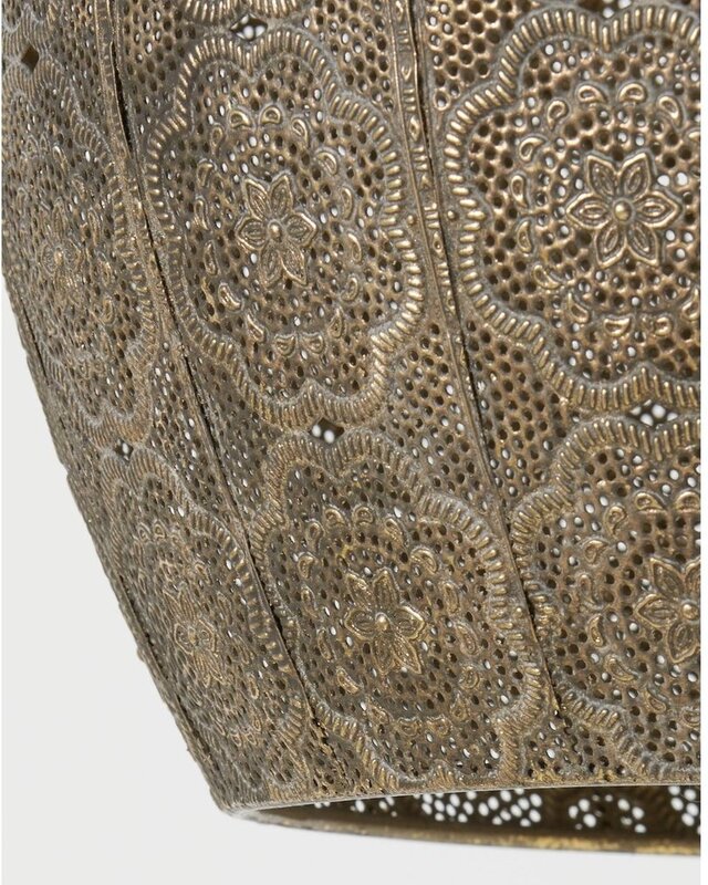 Light&Living Oosterse Hanglamp Emine Bruin/Goud