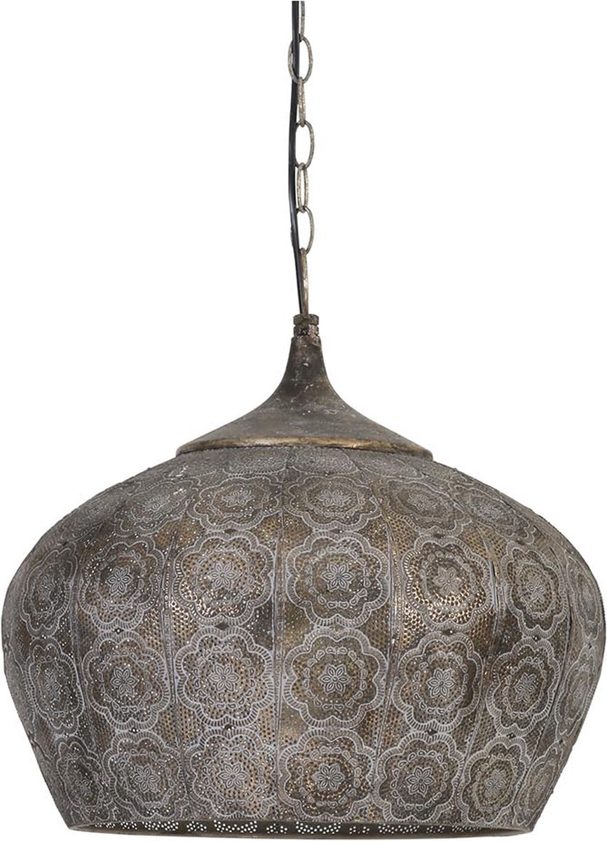 Light&Living Oosterse Hanglamp Emine Bruin/Goud