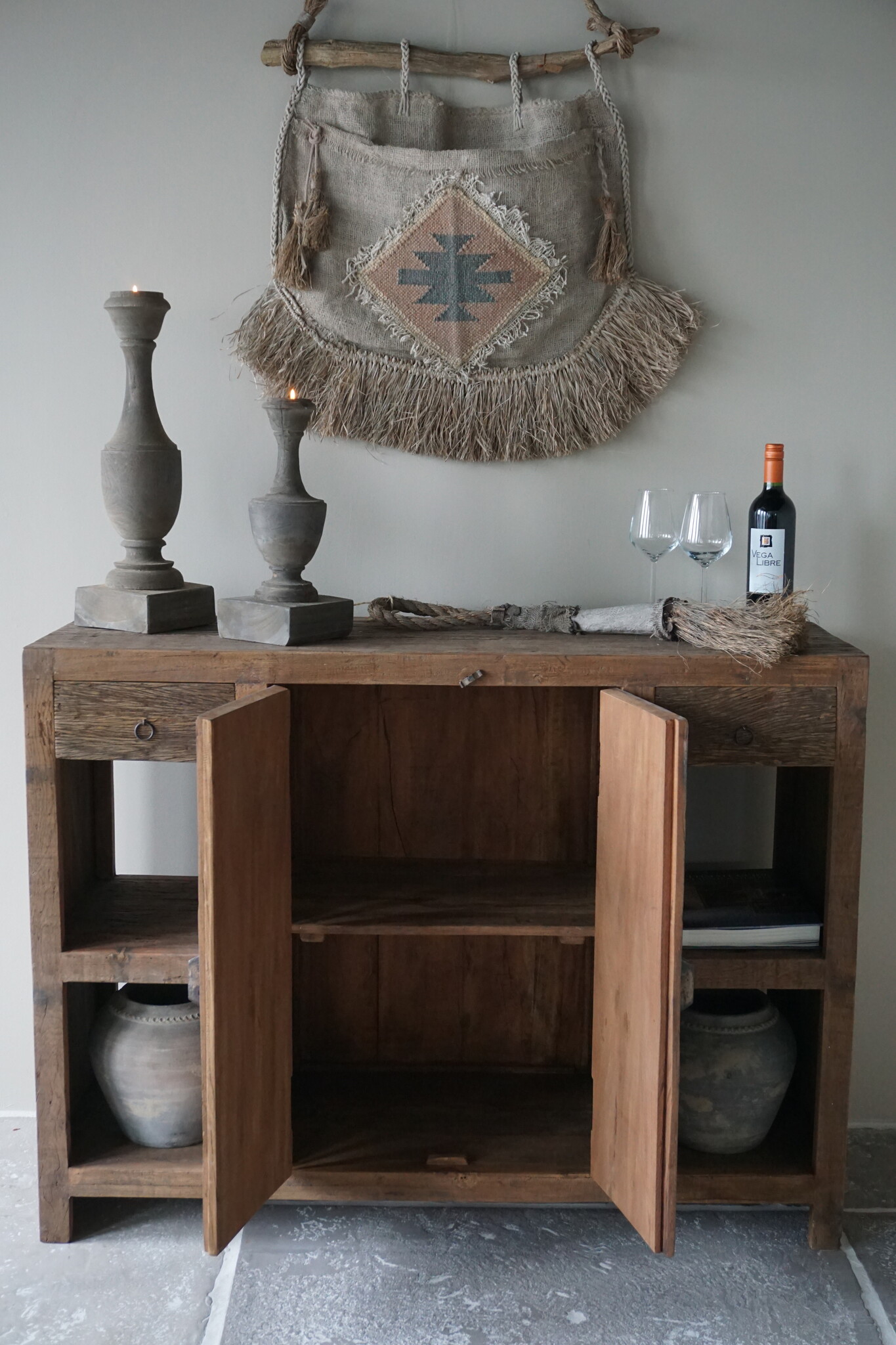 Rene Houtman Sidetable Peter | Teakhout | H90 x B120 x D40,5 cm