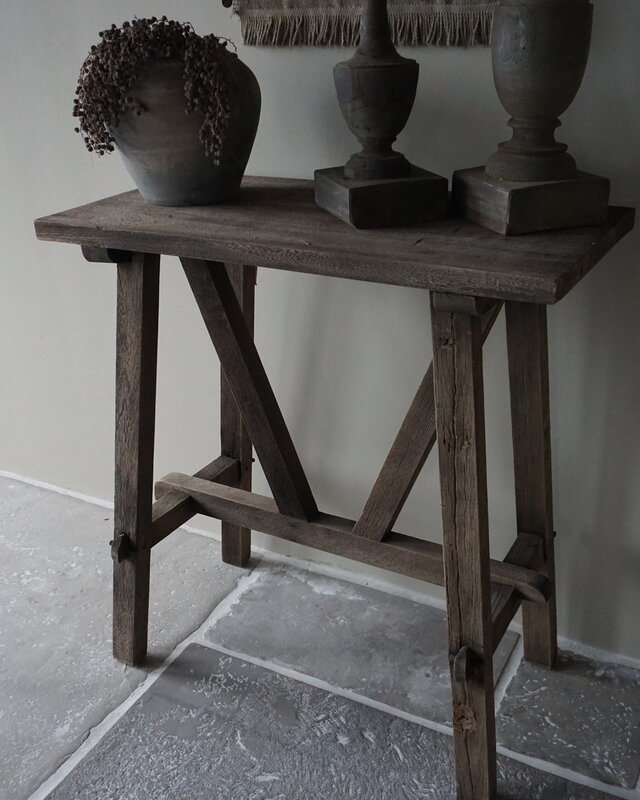 Rene Houtman Willem Wandtafel Hout Vergrijsd 80 cm
