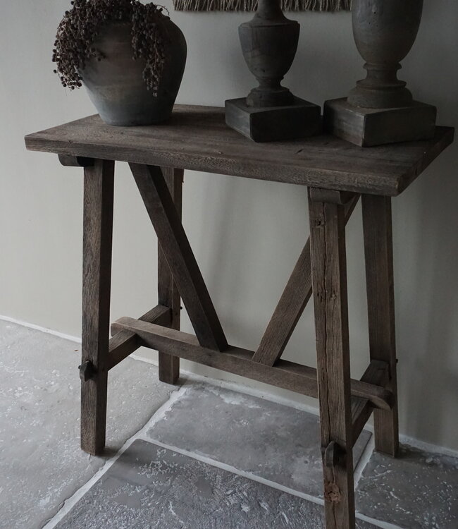 Rene Houtman Willem Wandtafel Hout Vergrijsd 80 cm