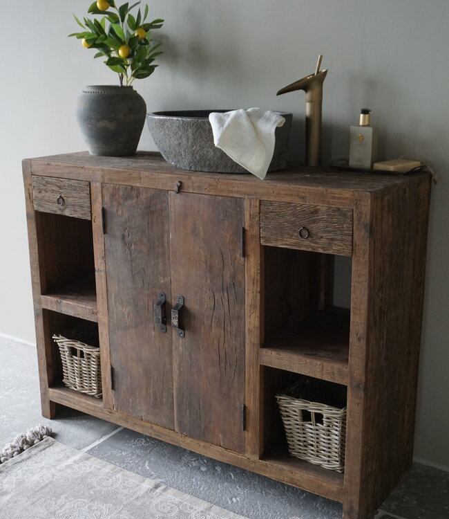 Rene Houtman Landelijk Badkamermeubel Peter | H90 x B120 x D40,5 cm