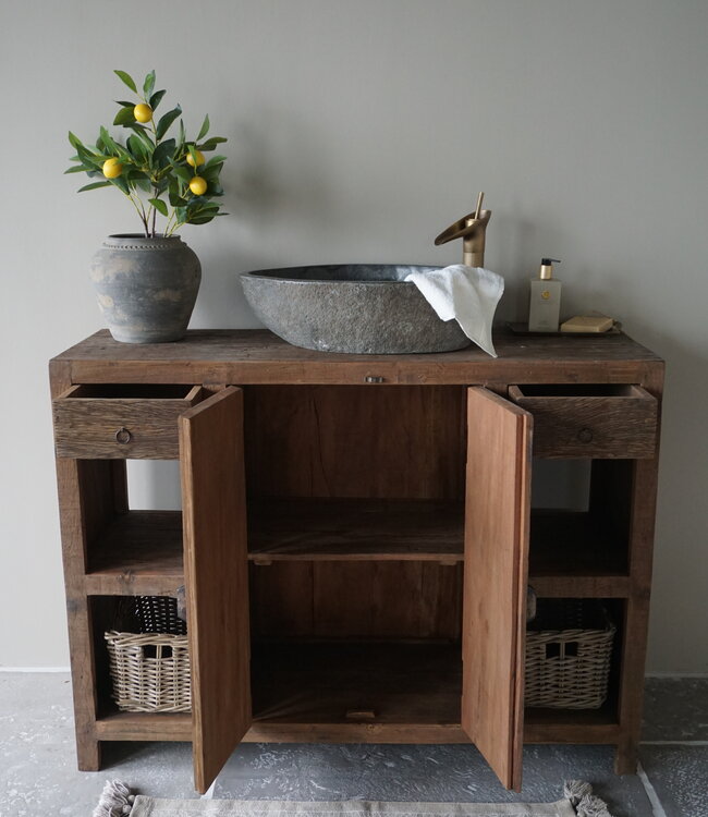 Rene Houtman Landelijk Badkamermeubel Peter | H90 x B120 x D40,5 cm