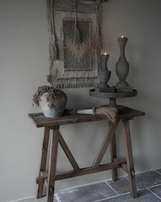 Rene Houtman Willem Wandtafel Hout Vergrijsd 100 cm