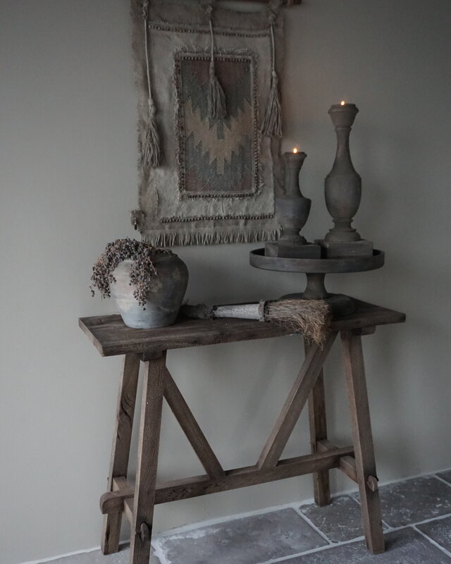 Rene Houtman Willem Wandtafel Hout Vergrijsd 100 cm