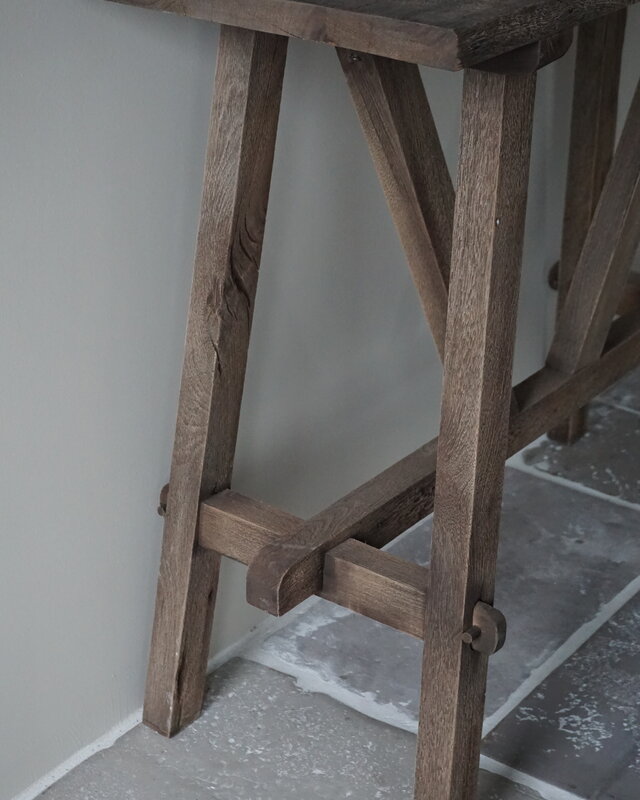 Rene Houtman Willem Wandtafel Hout Vergrijsd 100 cm