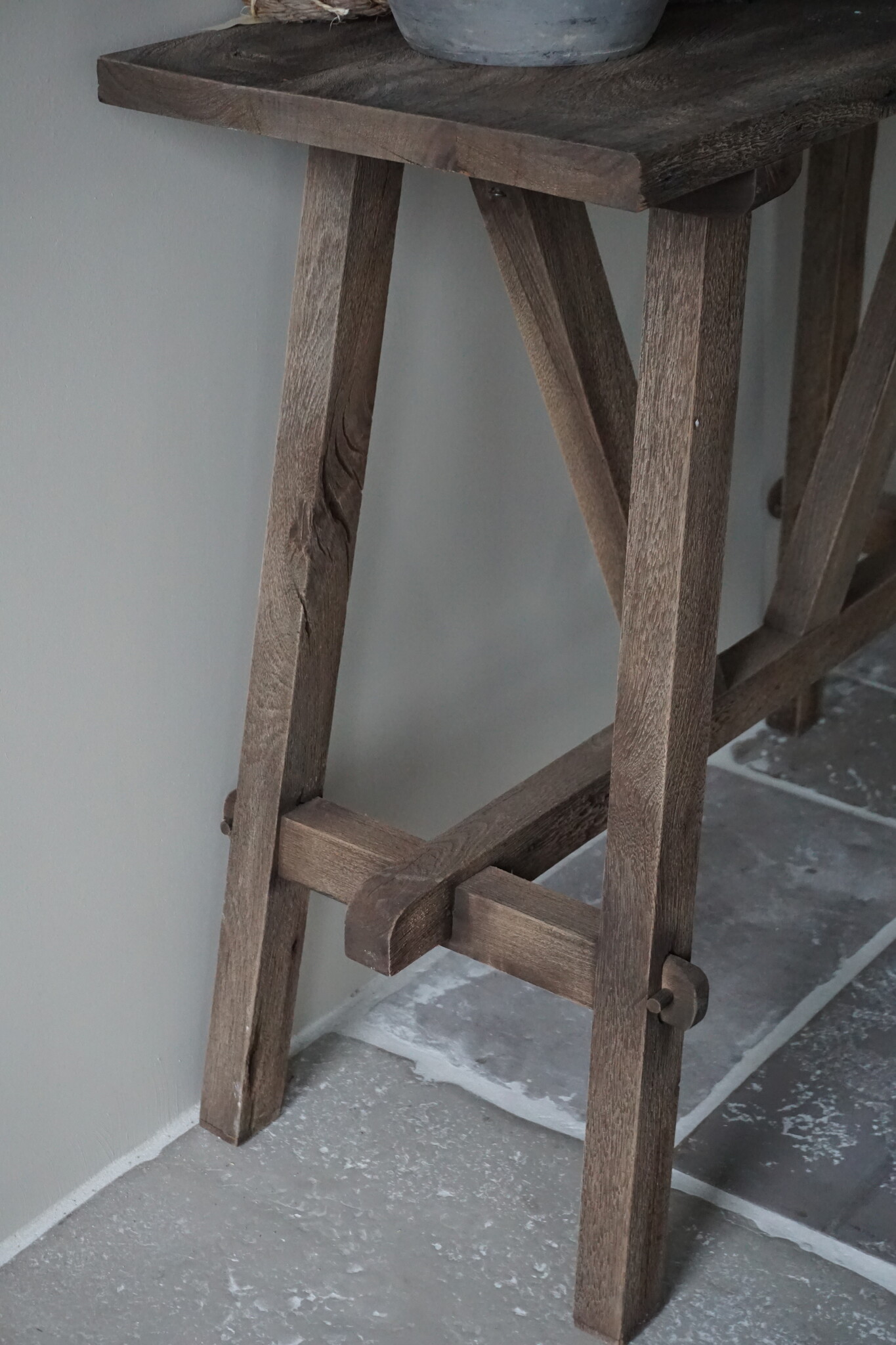 Rene Houtman Willem Wandtafel Hout Vergrijsd 100 cm