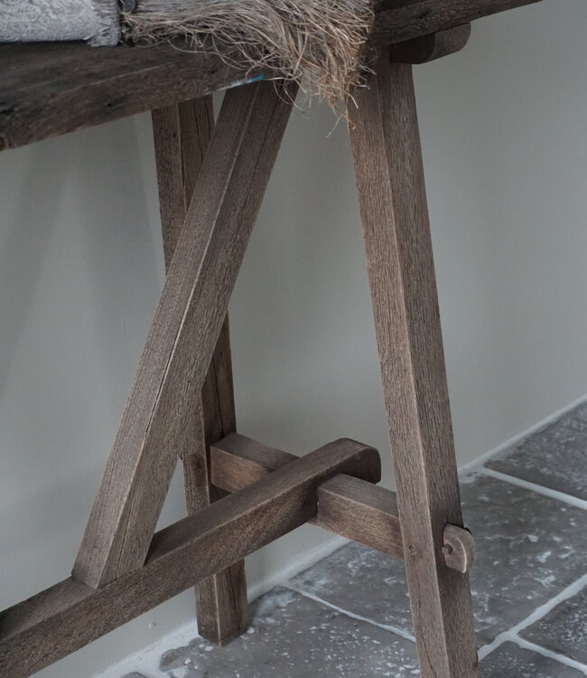 Rene Houtman Willem Wandtafel Hout Vergrijsd 100 cm