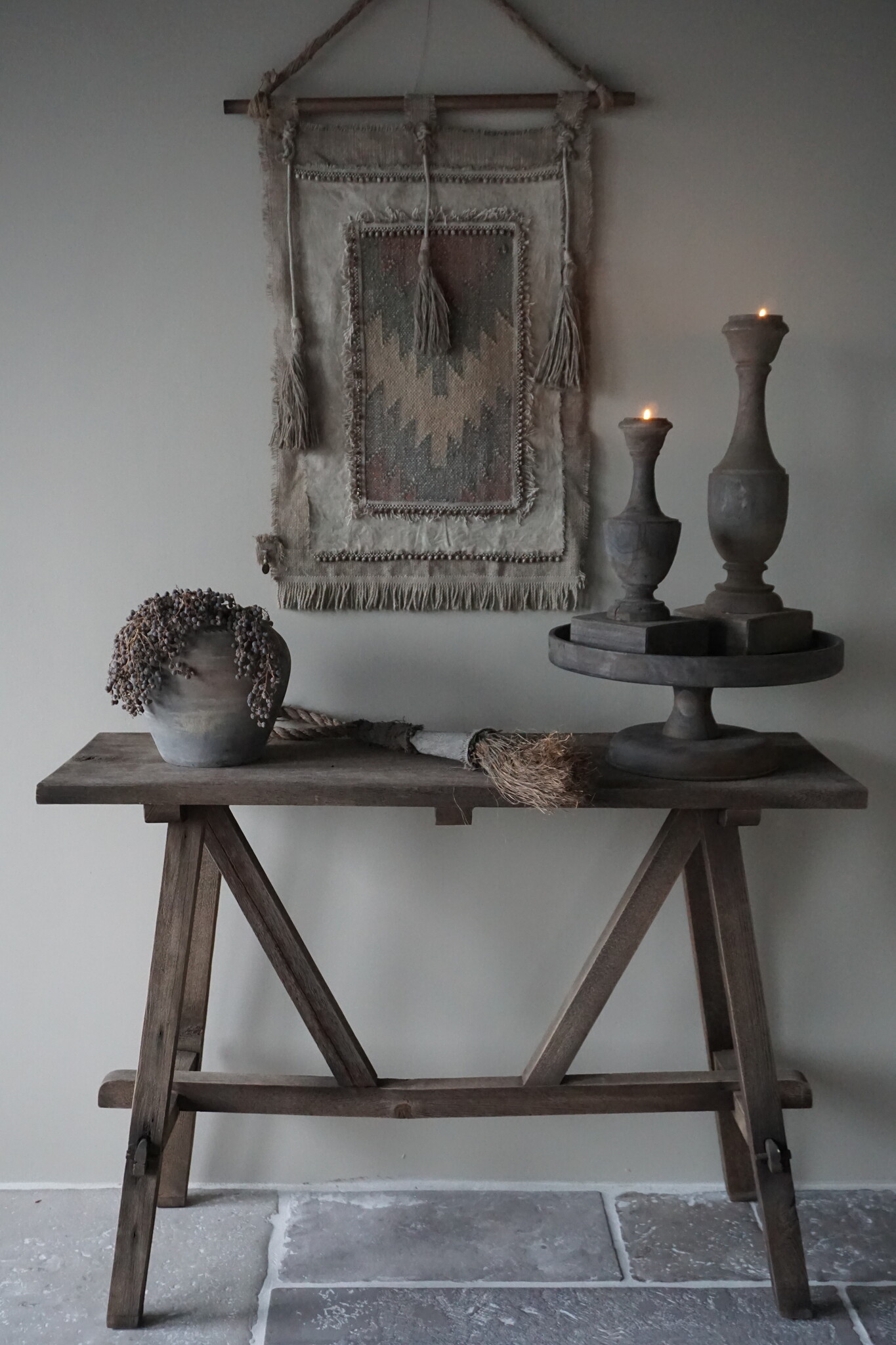 Rene Houtman Willem Wandtafel Hout Vergrijsd 120 cm