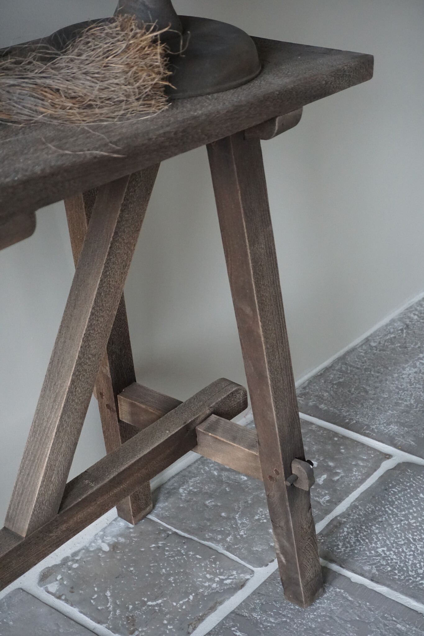 Rene Houtman Willem Wandtafel Hout Vergrijsd 120 cm