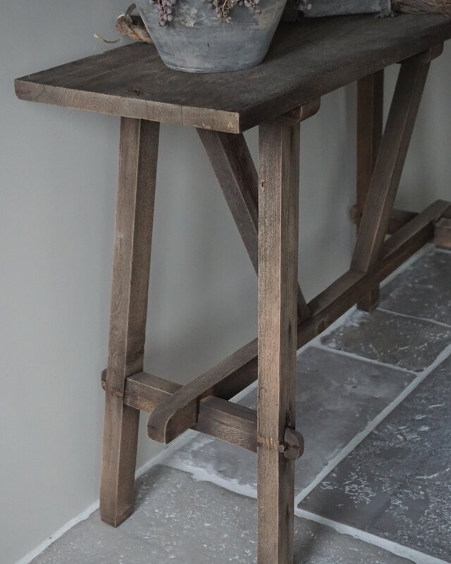 Rene Houtman Willem Wandtafel Hout Vergrijsd 120 cm