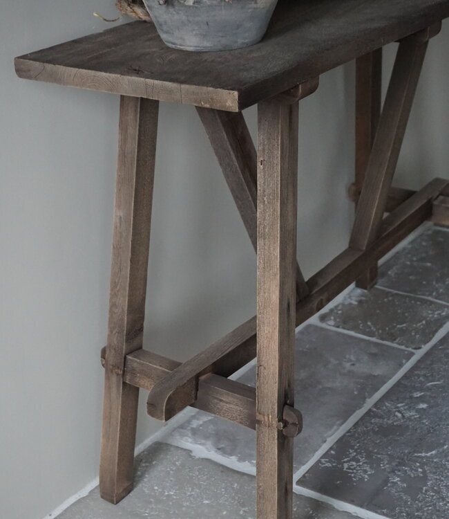 Rene Houtman Willem Wandtafel Hout Vergrijsd 120 cm