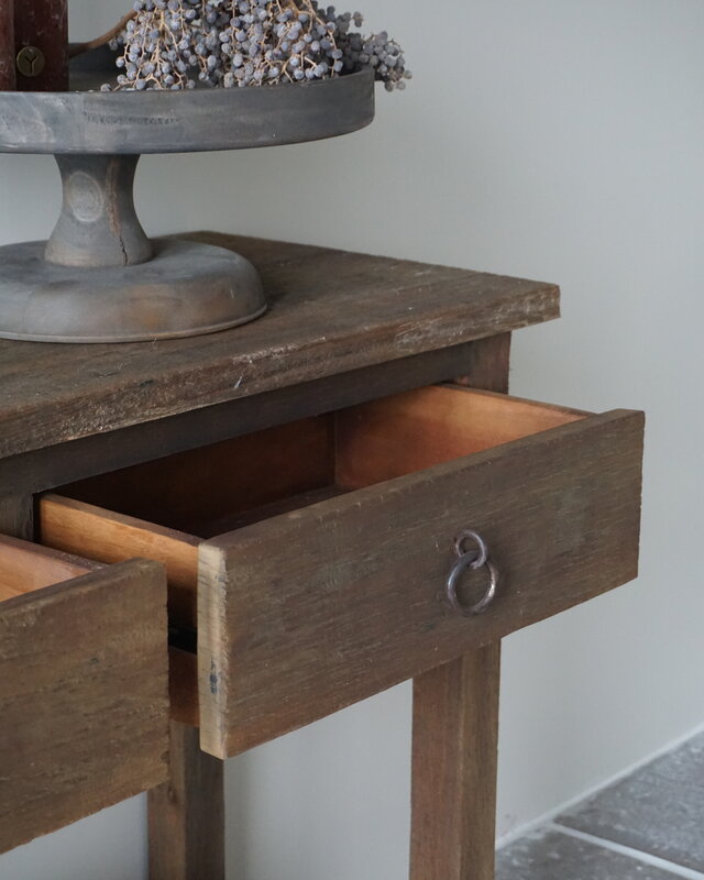 Rene Houtman Sidetable | Oud Hout | 3 Lades | H90,5 x B175 x D45 cm