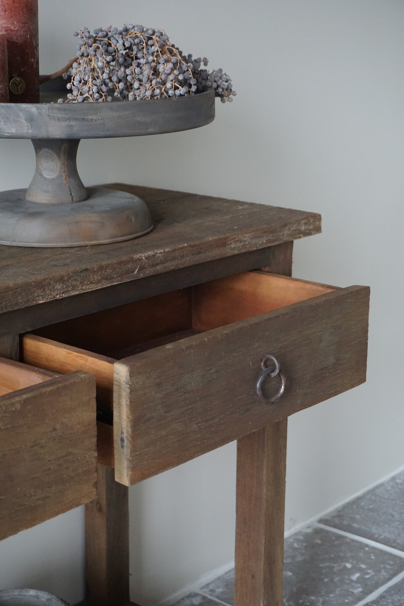 Rene Houtman Sidetable | Oud Hout | 3 Lades | H90,5 x B175 x D45 cm