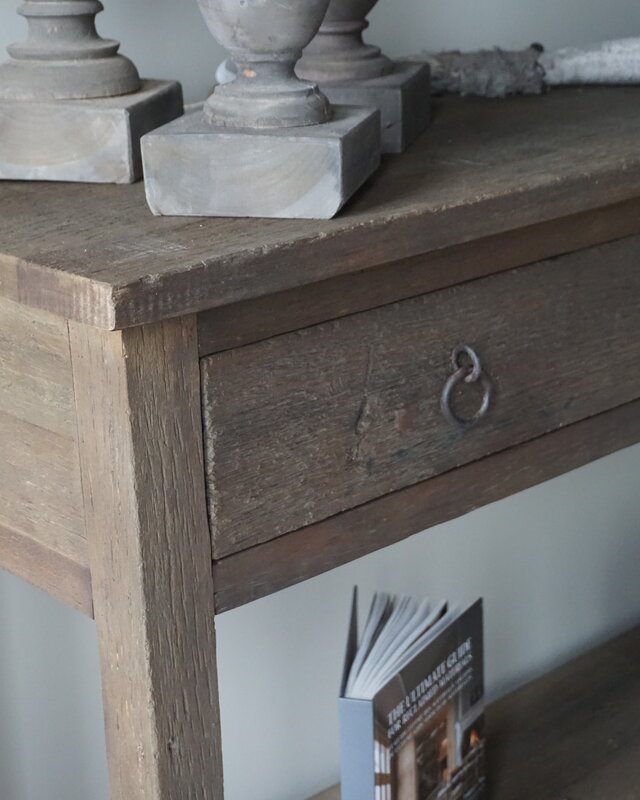 Rene Houtman Sidetable | Oud Hout | 3 Lades | H90,5 x B175 x D45 cm
