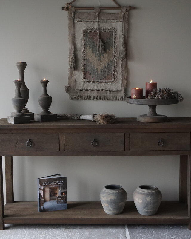 Rene Houtman Sidetable | Oud Hout | 3 Lades | H90,5 x B175 x D45 cm