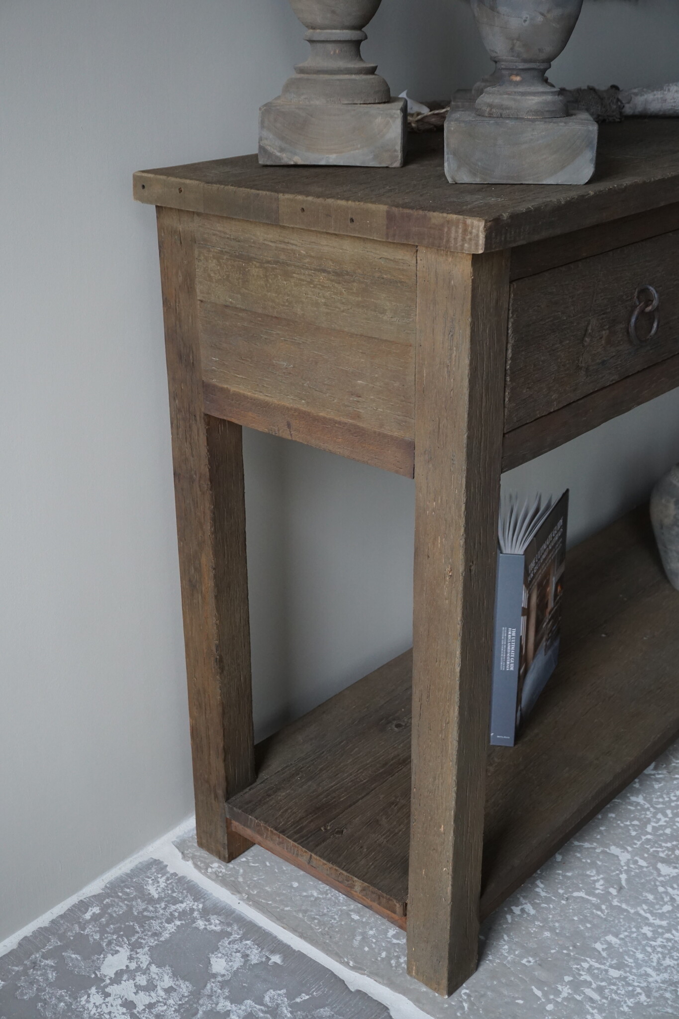 Rene Houtman Sidetable | Oud Hout | 3 Lades | H90,5 x B175 x D45 cm