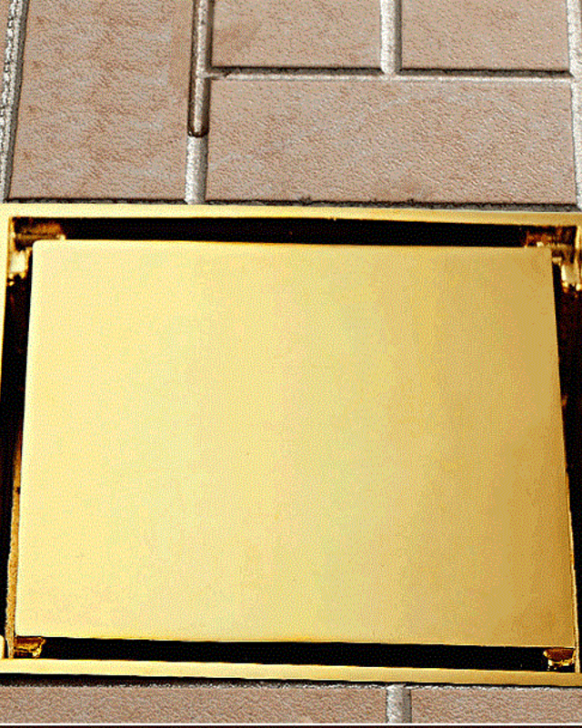 Rene Houtman Stijlvolle Doucheput | Gouden Afwerking 15x15