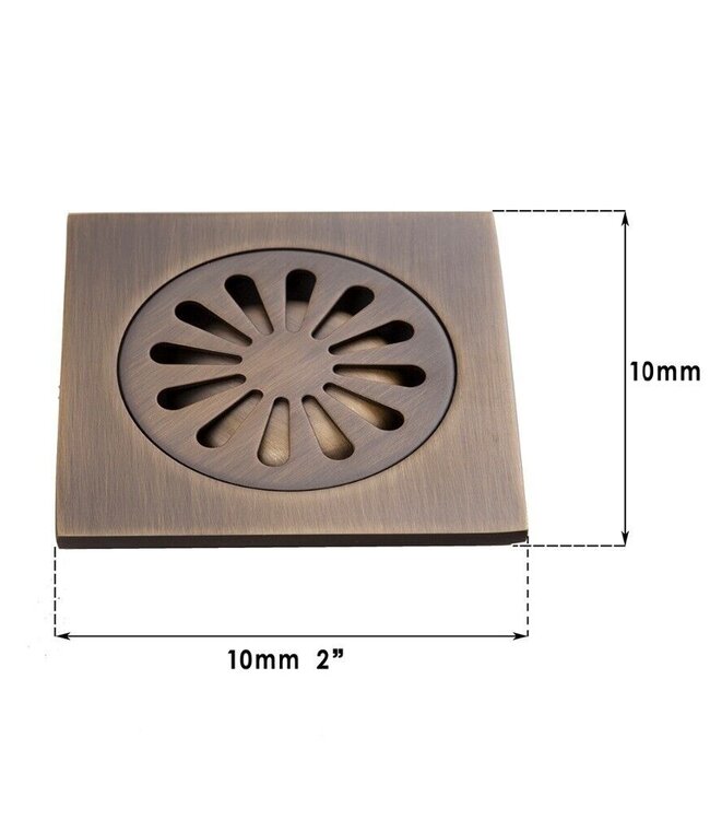 Rene Houtman Nostalgische Doucheput | Bronskleurige Afwerking