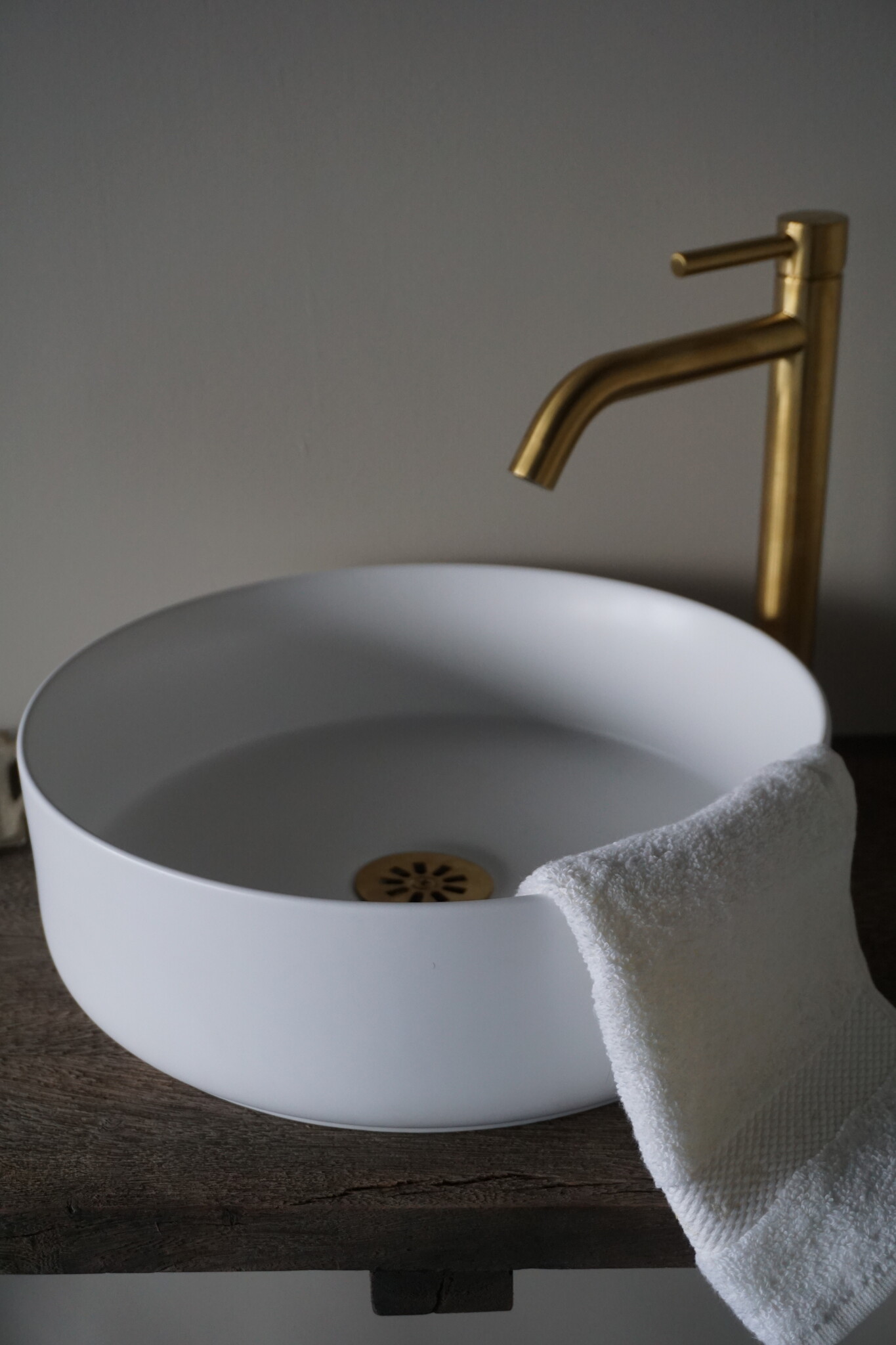 Differnz Waskom Rond Keramiek 36x12 cm Wit